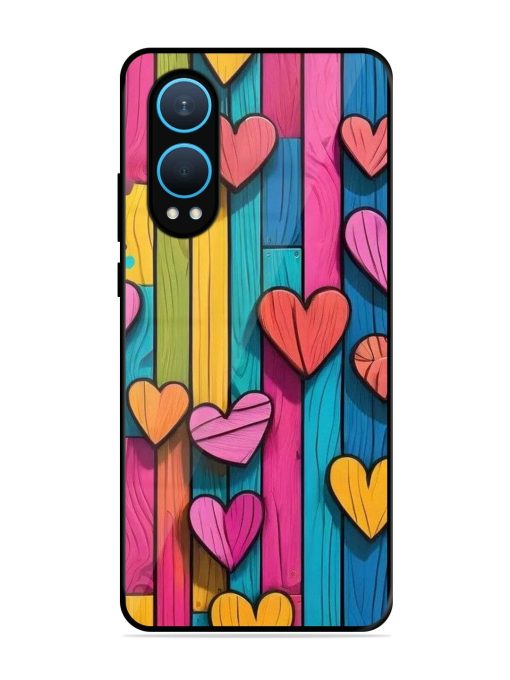 Rainbow Of Hearts Glossy Soft Edge Case for Oneplus Nord Ce 4 Lite (5G) Chachhi