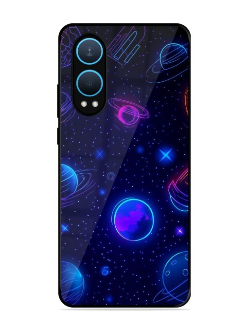 Neon Cosmos Glossy Soft Edge Case for Oneplus Nord Ce 4 Lite (5G) Chachhi