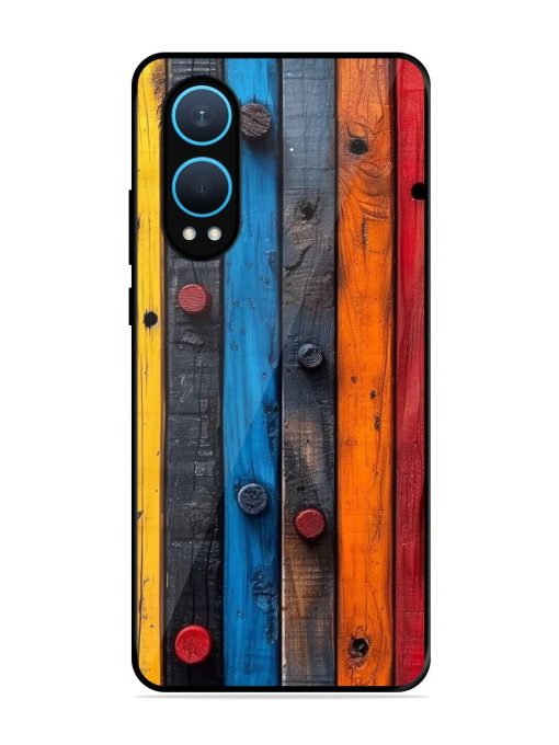 Rainbow Plank Glossy Soft Edge Case for Oneplus Nord Ce 4 Lite (5G) Chachhi