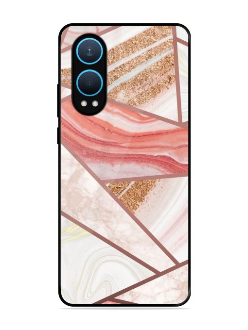 Rosy Mosaic Glossy Soft Edge Case for Oneplus Nord Ce 4 Lite (5G) Chachhi