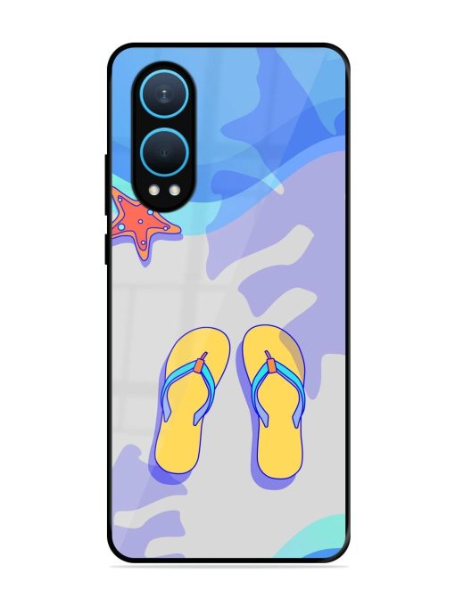 Sandy Toes And Salty Seas Glossy Soft Edge Case for Oneplus Nord Ce 4 Lite (5G)