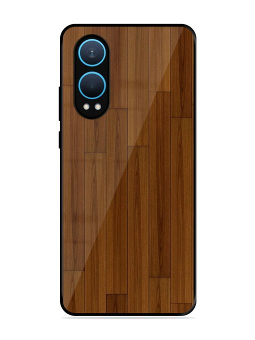 Warm Woodgrain Glossy Soft Edge Case for Oneplus Nord Ce 4 Lite (5G) Chachhi