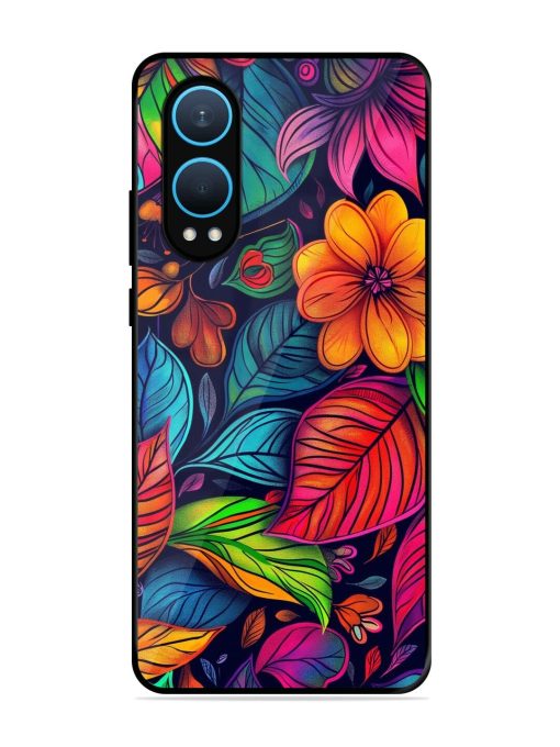 Rainbow Of Blooms Glossy Soft Edge Case for Oneplus Nord Ce 4 Lite (5G) Chachhi