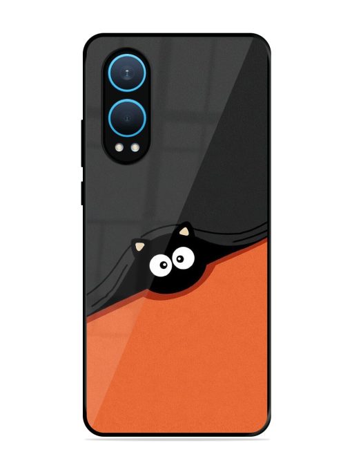 Peek-A-Boo Kitty Glossy Soft Edge Case for Oneplus Nord Ce 4 Lite (5G) Chachhi