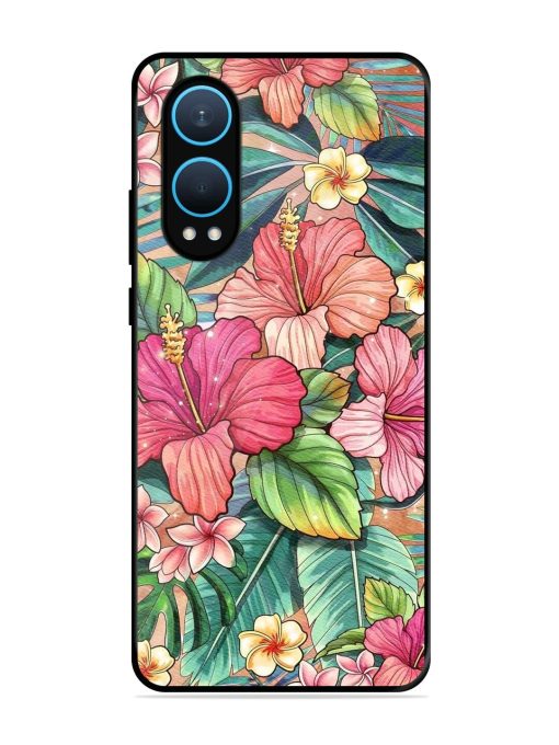 Tropical Tapestry Glossy Soft Edge Case for Oneplus Nord Ce 4 Lite (5G) Chachhi