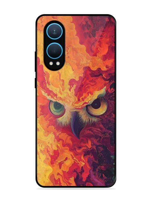 Fiery Owl Glossy Soft Edge Case for Oneplus Nord Ce 4 Lite (5G) Chachhi