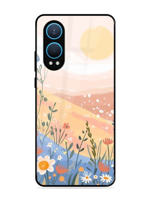 Golden Hour Blooms Glossy Soft Edge Case for Oneplus Nord Ce 4 Lite (5G) Chachhi