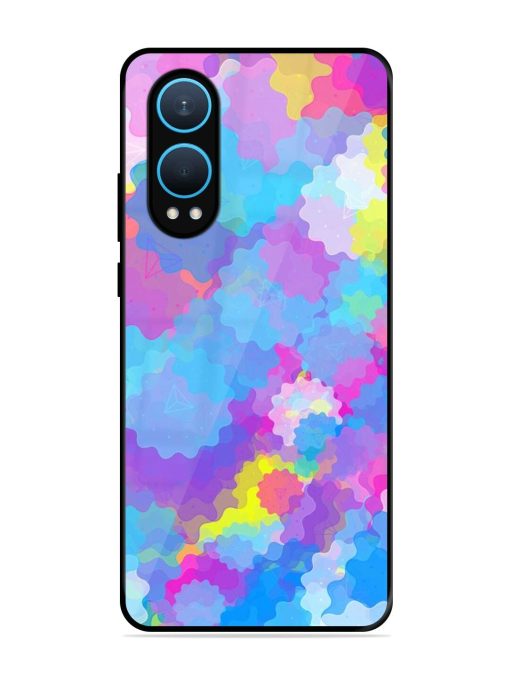 Psychedelic Cloud Burst Glossy Soft Edge Case for Oneplus Nord Ce 4 Lite (5G) Chachhi