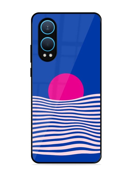 Pink Sunset Over Blue Waves Glossy Soft Edge Case for Oneplus Nord Ce 4 Lite (5G) Chachhi