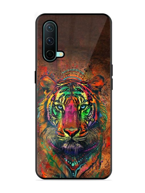 Cosmic Tiger Glossy Soft Edge Case for Oneplus Nord Ce (5G) Chachhi