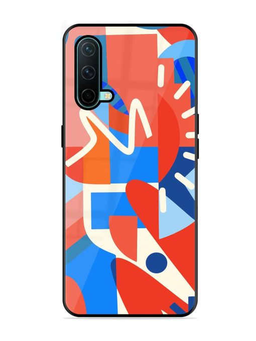 Abstract Harmony Glossy Soft Edge Case for Oneplus Nord Ce (5G) Chachhi