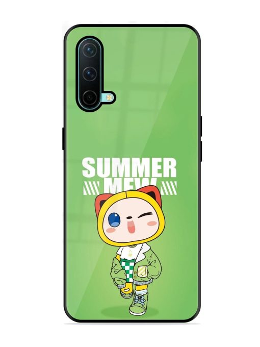 Purrfect Summer Glossy Soft Edge Case for Oneplus Nord Ce (5G) Chachhi