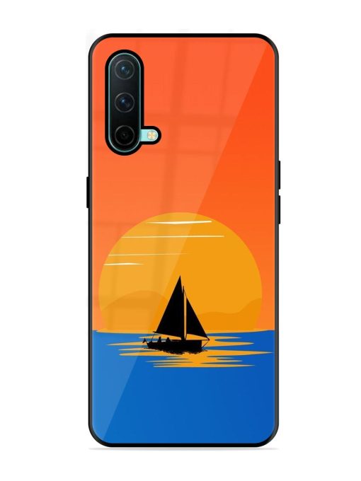 Sunset Sail Glossy Soft Edge Case for Oneplus Nord Ce (5G) Chachhi