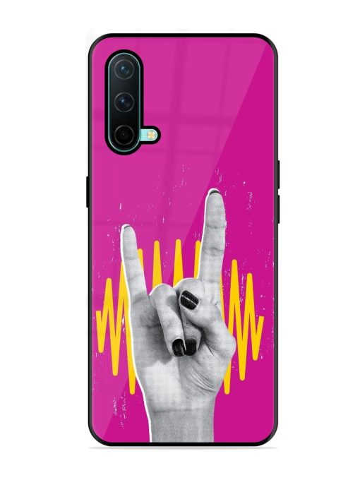 Rock Hand Glossy Soft Edge Case for Oneplus Nord Ce (5G) Chachhi