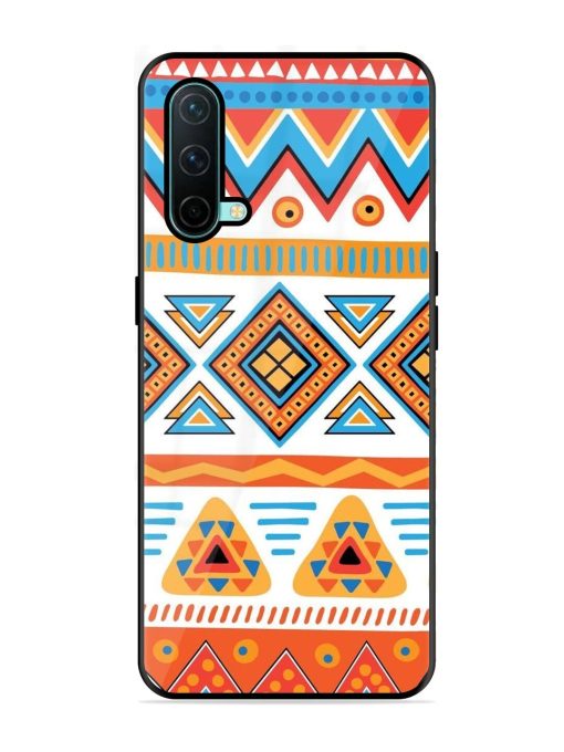 Vibrant Tribal Pattern Glossy Soft Edge Case for Oneplus Nord Ce (5G) Chachhi