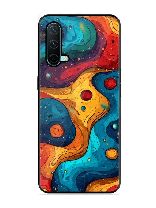 Cosmic Swirl Glossy Soft Edge Case for Oneplus Nord Ce (5G) Chachhi