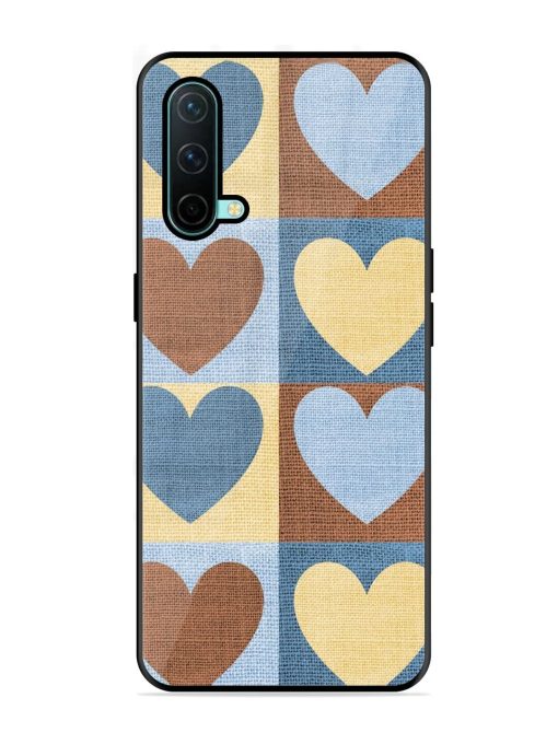 Hearts On Canvas Glossy Soft Edge Case for Oneplus Nord Ce (5G) Chachhi