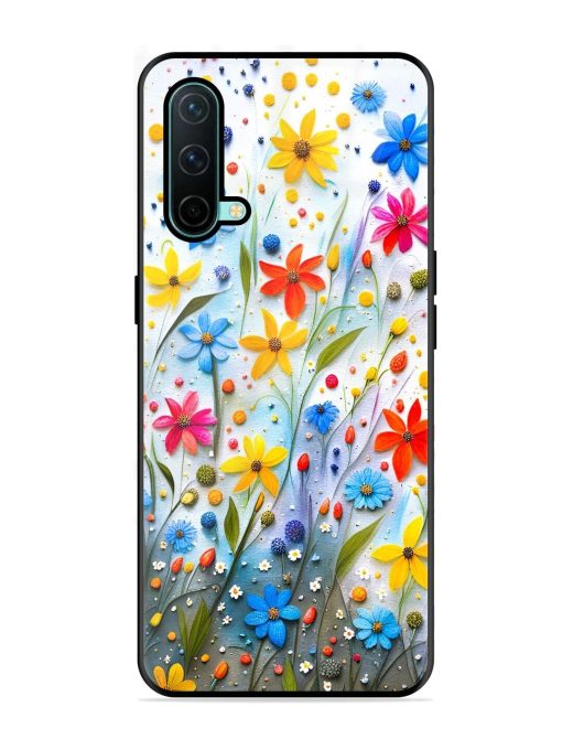 Vibrant Floral Glossy Soft Edge Case for Oneplus Nord Ce (5G) Chachhi