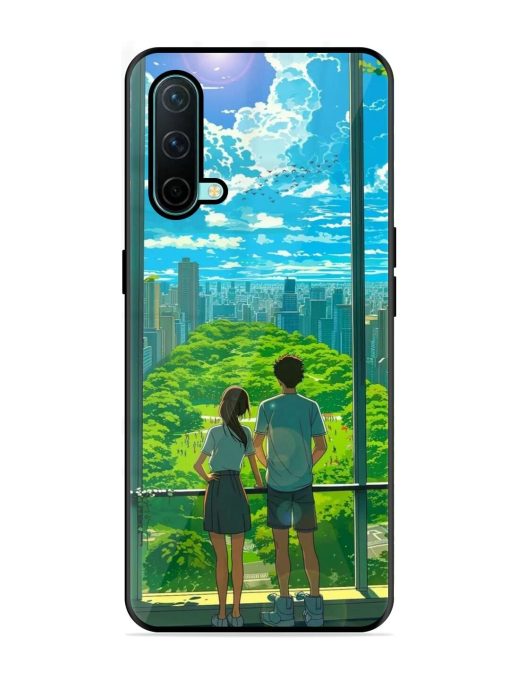 Cyberpunk Dreamscape Glossy Soft Edge Case for Oneplus Nord Ce (5G) Chachhi