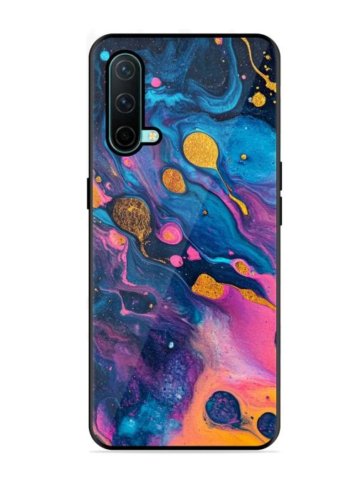 Cosmic Swirl Glossy Soft Edge Case for Oneplus Nord Ce (5G) Chachhi