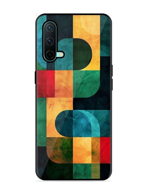 Geometric Harmony Glossy Soft Edge Case for Oneplus Nord Ce (5G) Chachhi