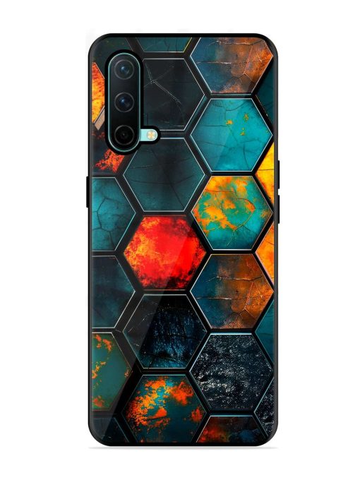 Hexagon Hive Glossy Soft Edge Case for Oneplus Nord Ce (5G) Chachhi