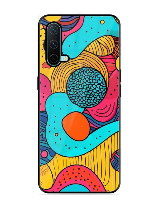 Psychedelic Patterns Glossy Soft Edge Case for Oneplus Nord Ce (5G) Chachhi