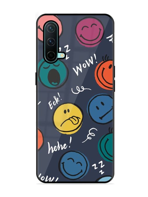 Emoticon Parade Glossy Soft Edge Case for Oneplus Nord Ce (5G) Chachhi