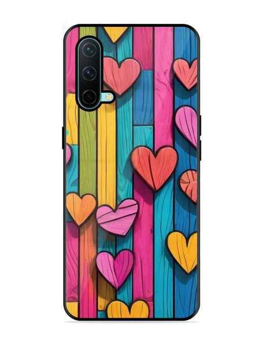 Rainbow Of Hearts Glossy Soft Edge Case for Oneplus Nord Ce (5G) Chachhi