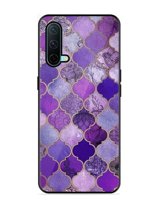 Purple Mosaic Magic Glossy Soft Edge Case for Oneplus Nord Ce (5G) Chachhi