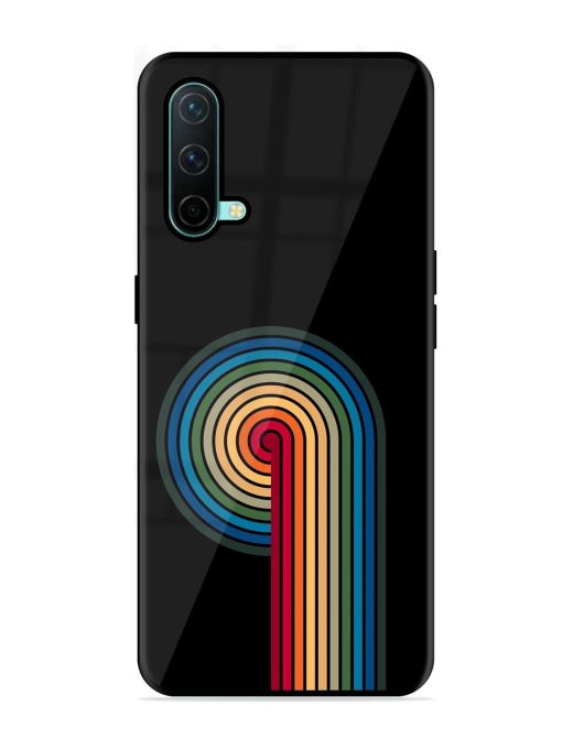 Rainbow Ripple Glossy Soft Edge Case for Oneplus Nord Ce (5G) Chachhi