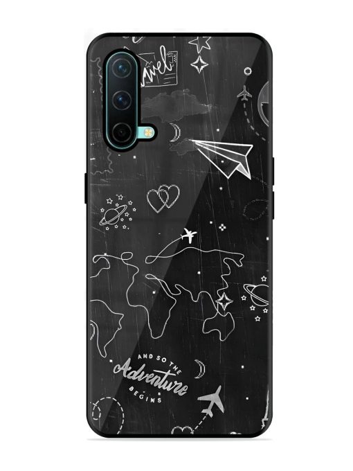 Wanderlust Sketchbook Glossy Soft Edge Case for Oneplus Nord Ce (5G) Chachhi