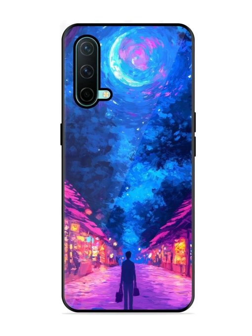 Neon Nightscape Glossy Soft Edge Case for Oneplus Nord Ce (5G) Chachhi