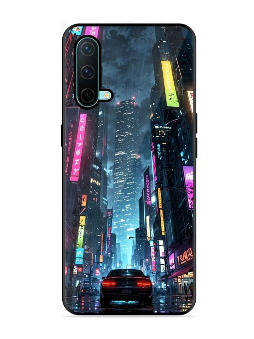 Neon Nightscape Glossy Soft Edge Case for Oneplus Nord Ce (5G) Chachhi