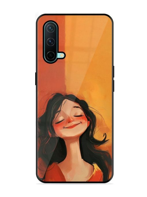 Neon Girl Glossy Soft Edge Case for Oneplus Nord Ce (5G) Chachhi