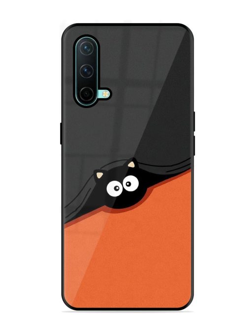 Peek-A-Boo Kitty Glossy Soft Edge Case for Oneplus Nord Ce (5G)