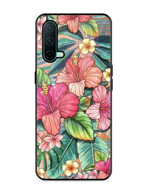 Tropical Tapestry Glossy Soft Edge Case for Oneplus Nord Ce (5G) Chachhi