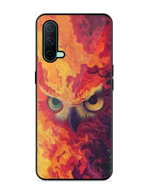 Fiery Owl Glossy Soft Edge Case for Oneplus Nord Ce (5G) Chachhi