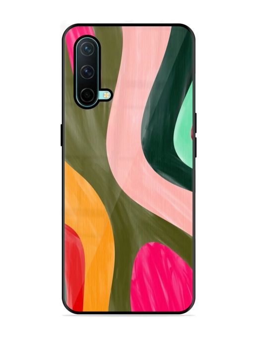 Wavy Wonderland Glossy Soft Edge Case for Oneplus Nord Ce (5G)