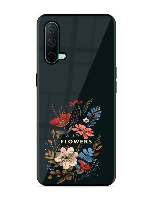 Dark Floral Glossy Soft Edge Case for Oneplus Nord Ce (5G) Chachhi