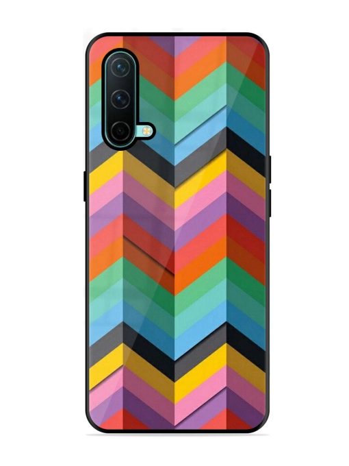 Colorful Zigzag Glossy Soft Edge Case for Oneplus Nord Ce (5G) Chachhi