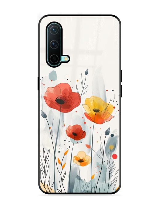 Poppy Fields Glossy Soft Edge Case for Oneplus Nord Ce (5G) Chachhi