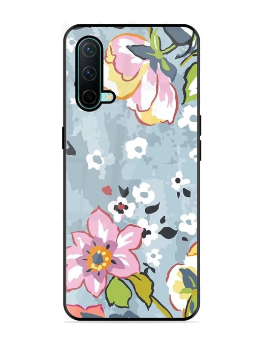 Floral Fantasy Glossy Soft Edge Case for Oneplus Nord Ce (5G) Chachhi