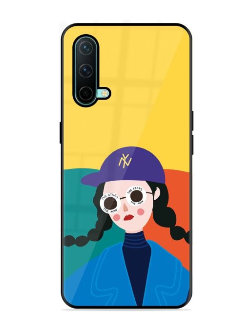 Starry-Eyed Girl Glossy Soft Edge Case for Oneplus Nord Ce (5G) Chachhi