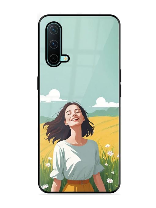 Girl Graffiti Glossy Soft Edge Case for Oneplus Nord Ce (5G) Chachhi