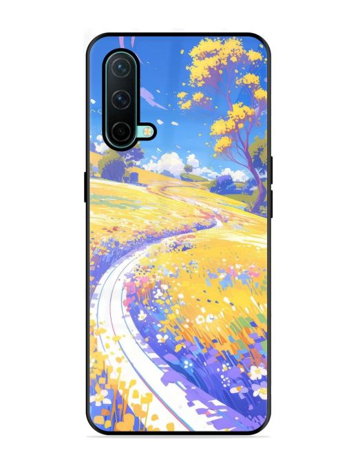 Vibrant Spring Meadow Glossy Soft Edge Case for Oneplus Nord Ce (5G) Chachhi