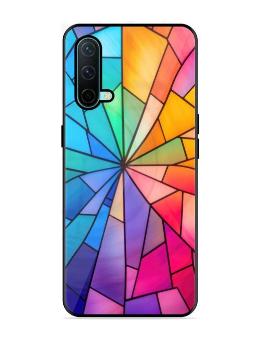 Stained Glass Kaleidoscope Of Colors Glossy Soft Edge Case for Oneplus Nord Ce (5G)