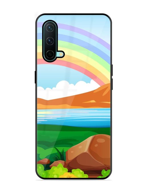 Rainbow Over The Lake Glossy Soft Edge Case for Oneplus Nord Ce (5G) Chachhi