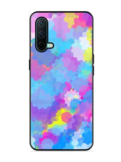 Psychedelic Cloud Burst Glossy Soft Edge Case for Oneplus Nord Ce (5G)