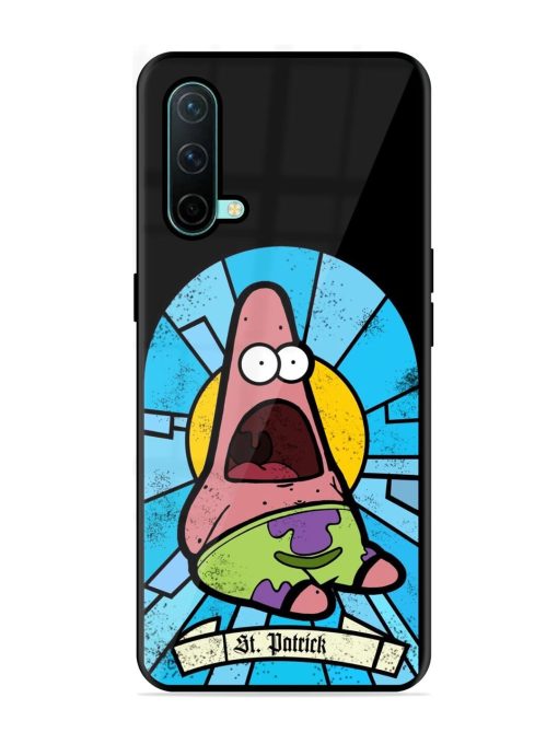 St. Patrick'S Day Stained Glass Patrick Star Glossy Soft Edge Case for Oneplus Nord Ce (5G)